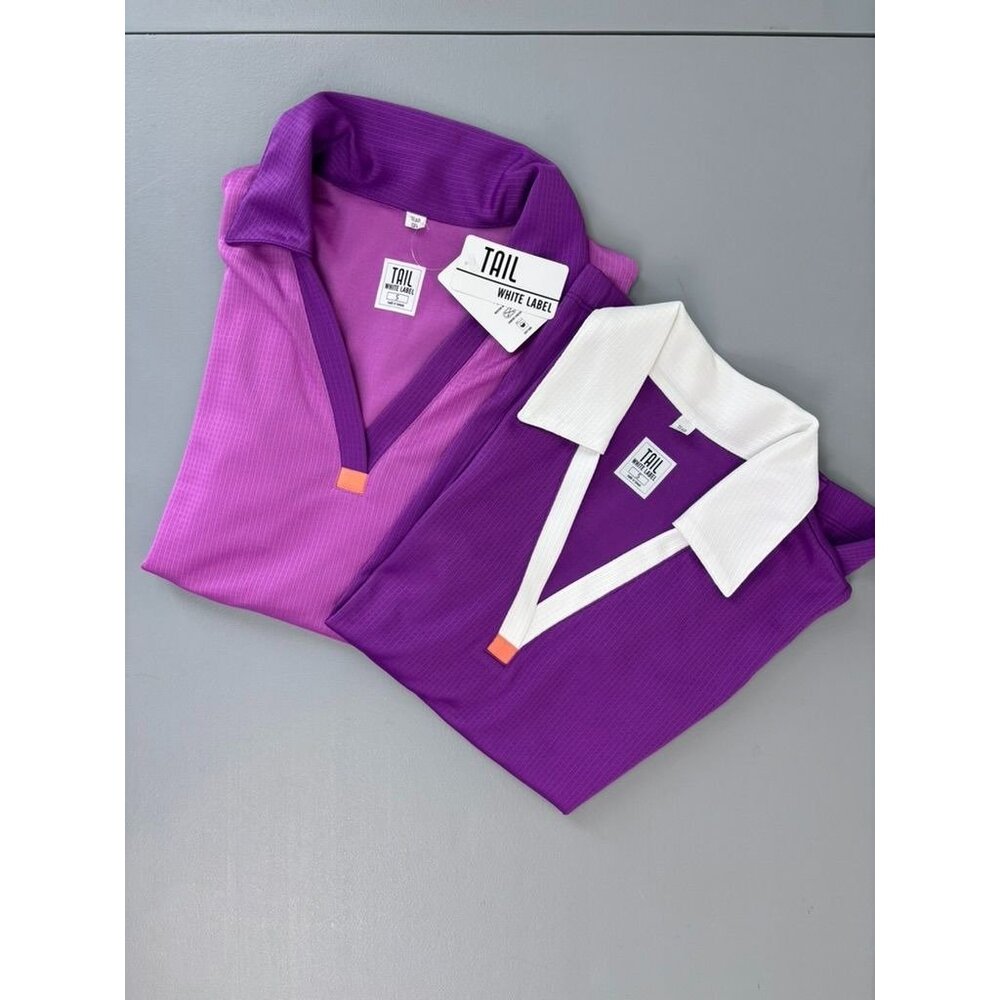 Tail womens small lot of 2 golf athletic polos pink purple tank top short sleeve